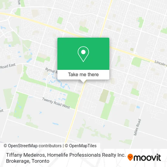Tiffany Medeiros, Homelife Professionals Realty Inc. Brokerage map