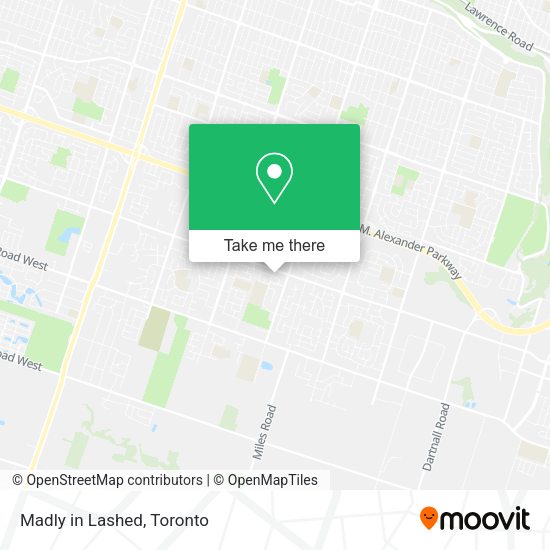 Madly in Lashed map