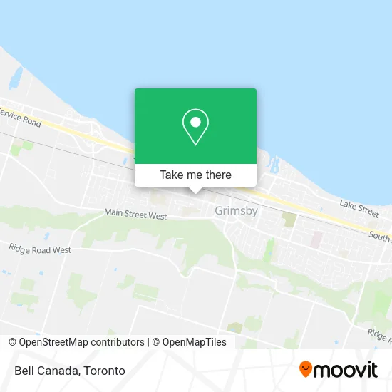 Bell Canada map