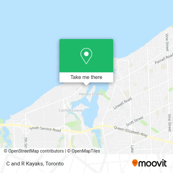 C and R Kayaks map