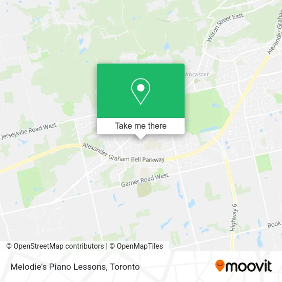 Melodie's Piano Lessons map