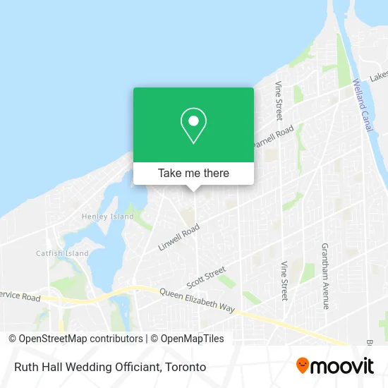 Ruth Hall Wedding Officiant map