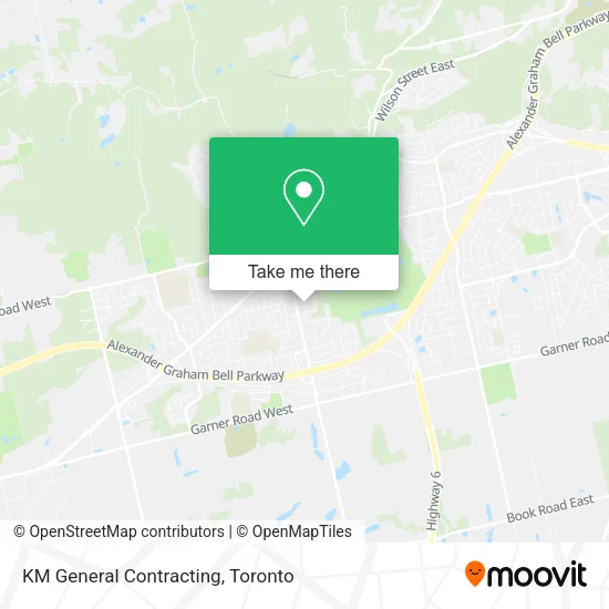KM General Contracting map