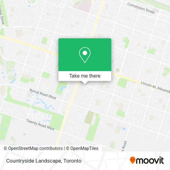 Countryside Landscape map