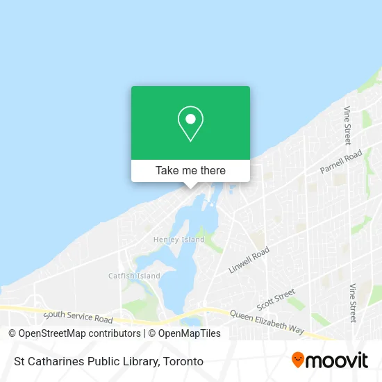 St Catharines Public Library map