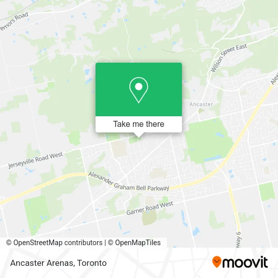 Ancaster Arenas map