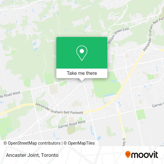 Ancaster Joint map