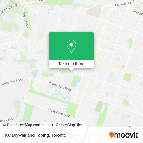 KC Drywall and Taping map