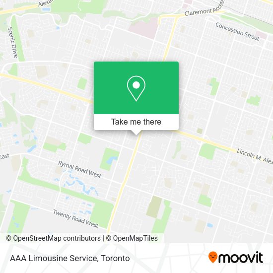 AAA Limousine Service map
