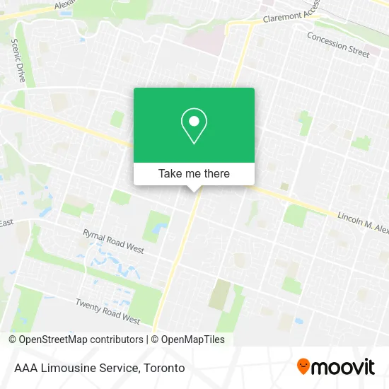 AAA Limousine Service map