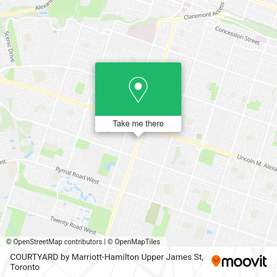 COURTYARD by Marriott-Hamilton Upper James St map