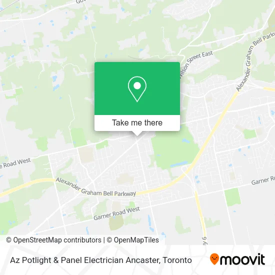 Az Potlight & Panel Electrician Ancaster map