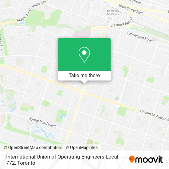 International Union of Operating Engineers Local 772 map