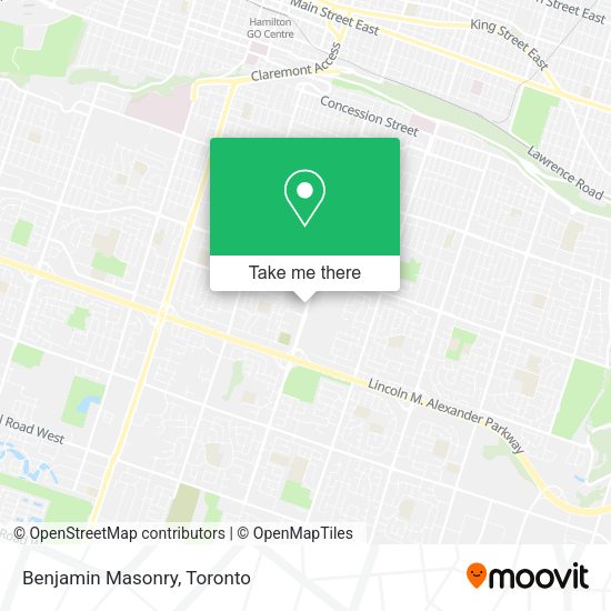 Benjamin Masonry map