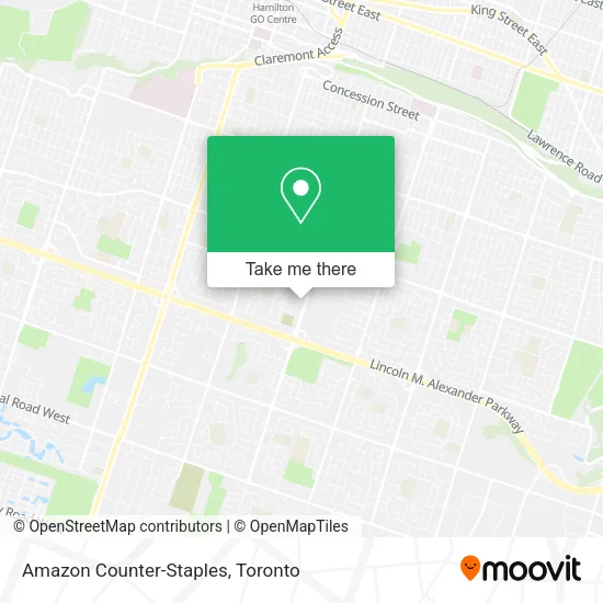 Amazon Counter-Staples map