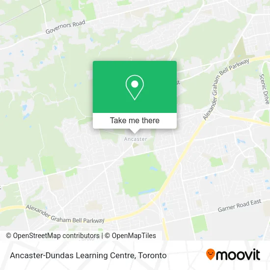 Ancaster-Dundas Learning Centre map