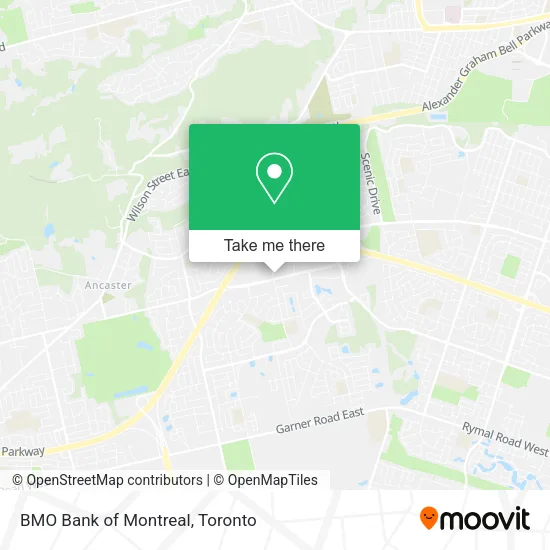 BMO Bank of Montreal map