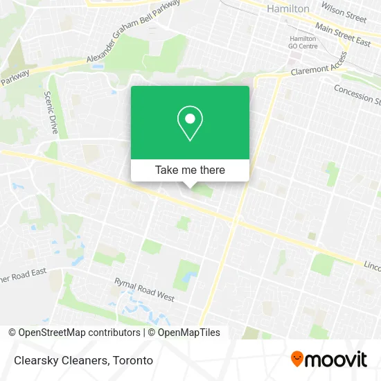 Clearsky Cleaners map