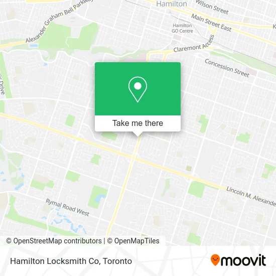 Hamilton Locksmith Co map
