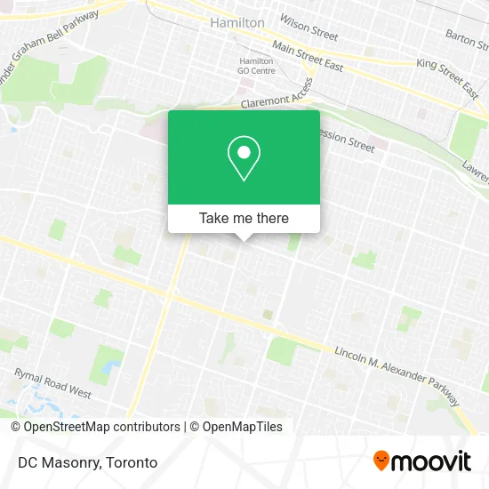DC Masonry map