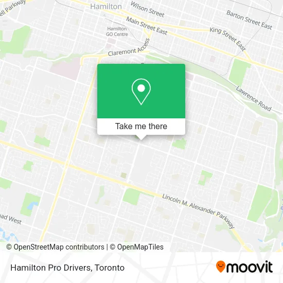 Hamilton Pro Drivers map