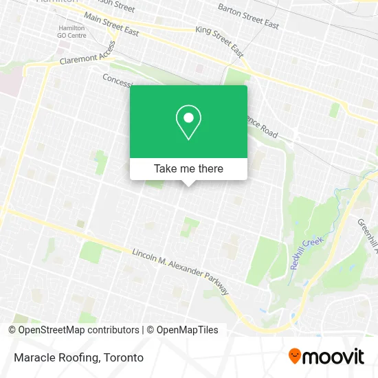 Maracle Roofing map
