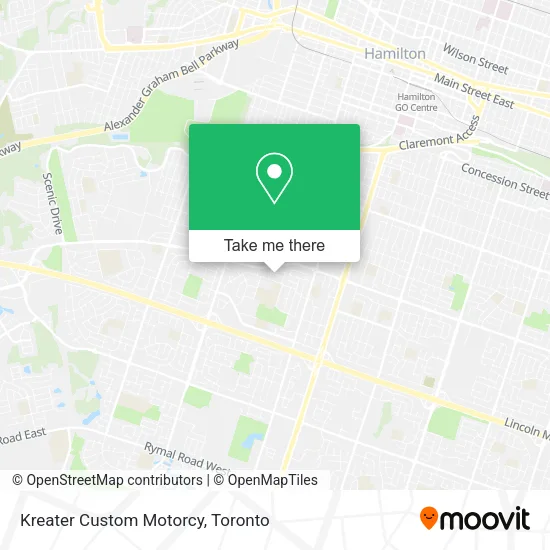 Kreater Custom Motorcy map
