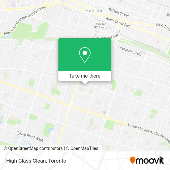 High Class Clean map