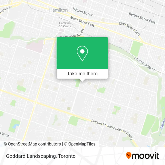 Goddard Landscaping map