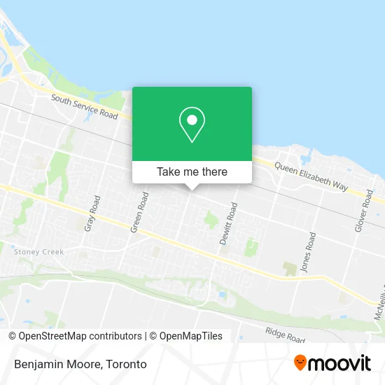 Benjamin Moore map