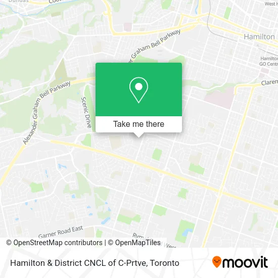 Hamilton & District CNCL of C-Prtve map