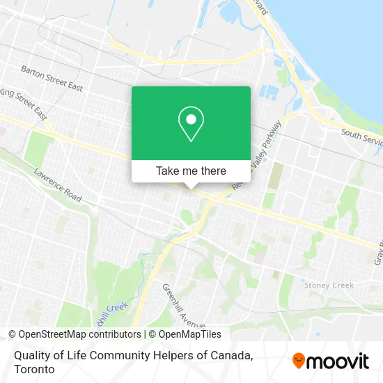Quality of Life Community Helpers of Canada map
