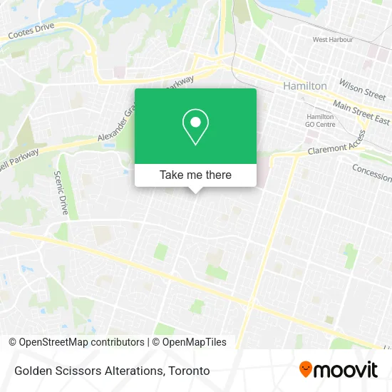 Golden Scissors Alterations map