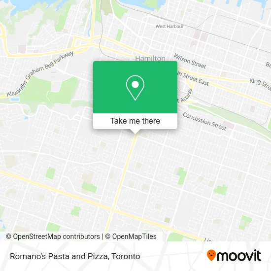 Romano's Pasta and Pizza map