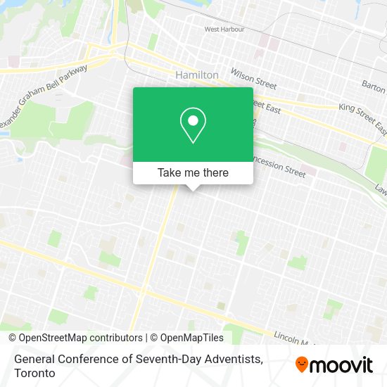 General Conference of Seventh-Day Adventists map