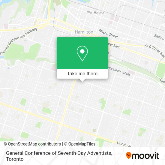 General Conference of Seventh-Day Adventists map