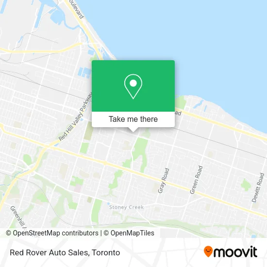 Red Rover Auto Sales map