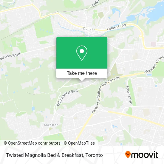 Twisted Magnolia Bed & Breakfast map
