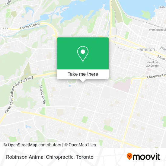 Robinson Animal Chiropractic map