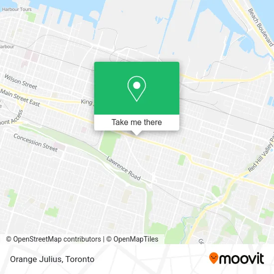 Orange Julius map