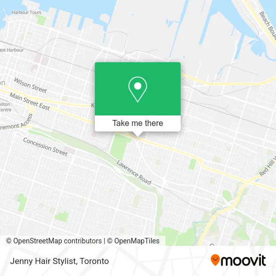 Jenny Hair Stylist map