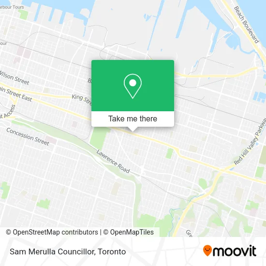 Sam Merulla Councillor map