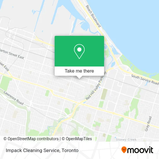 Impack Cleaning Service map