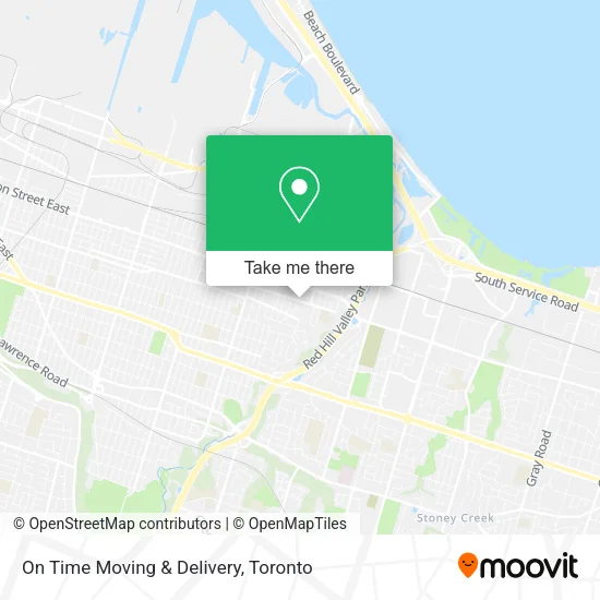 On Time Moving & Delivery map
