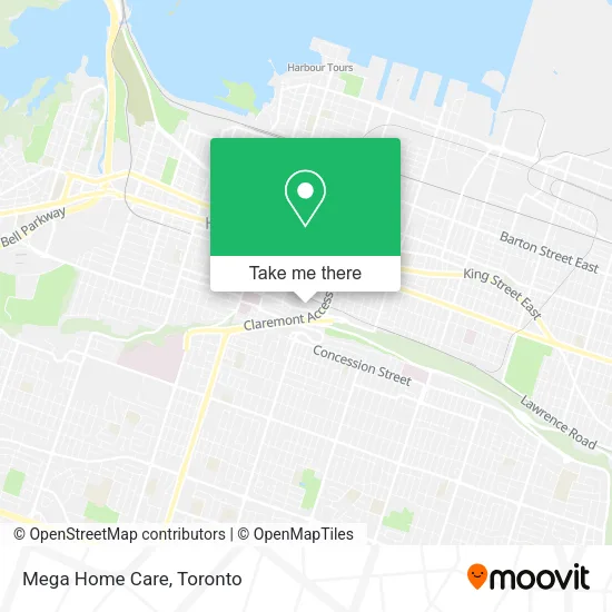 Mega Home Care map