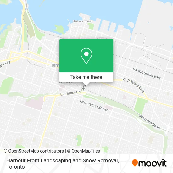 Harbour Front Landscaping and Snow Removal map