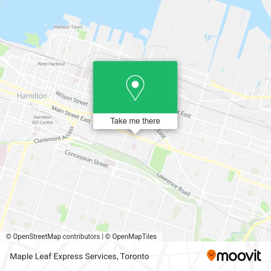 Maple Leaf Express Services map