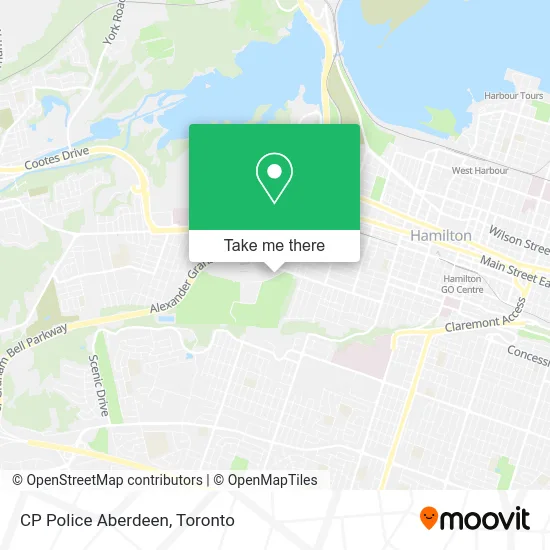 CP Police Aberdeen map