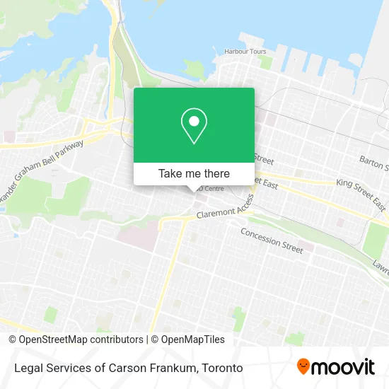 Legal Services of Carson Frankum map