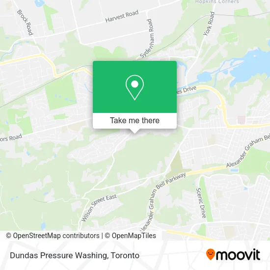 Dundas Pressure Washing map